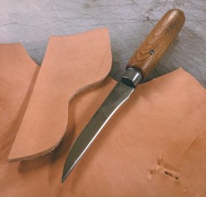 leather trim knife